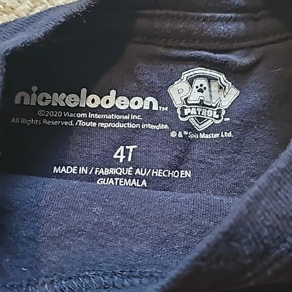 Toddler Boy Paw Patrol Shirt Sleeve T-Shirt Size 4T - Picture 4 of 6